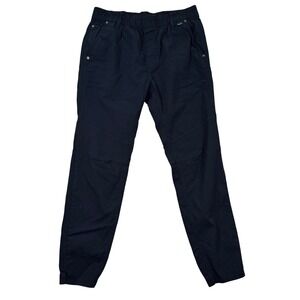 PROJEK RAW Mens Medium Navy Blue Classic Fit Jogger Pants Stretch Blend Casual